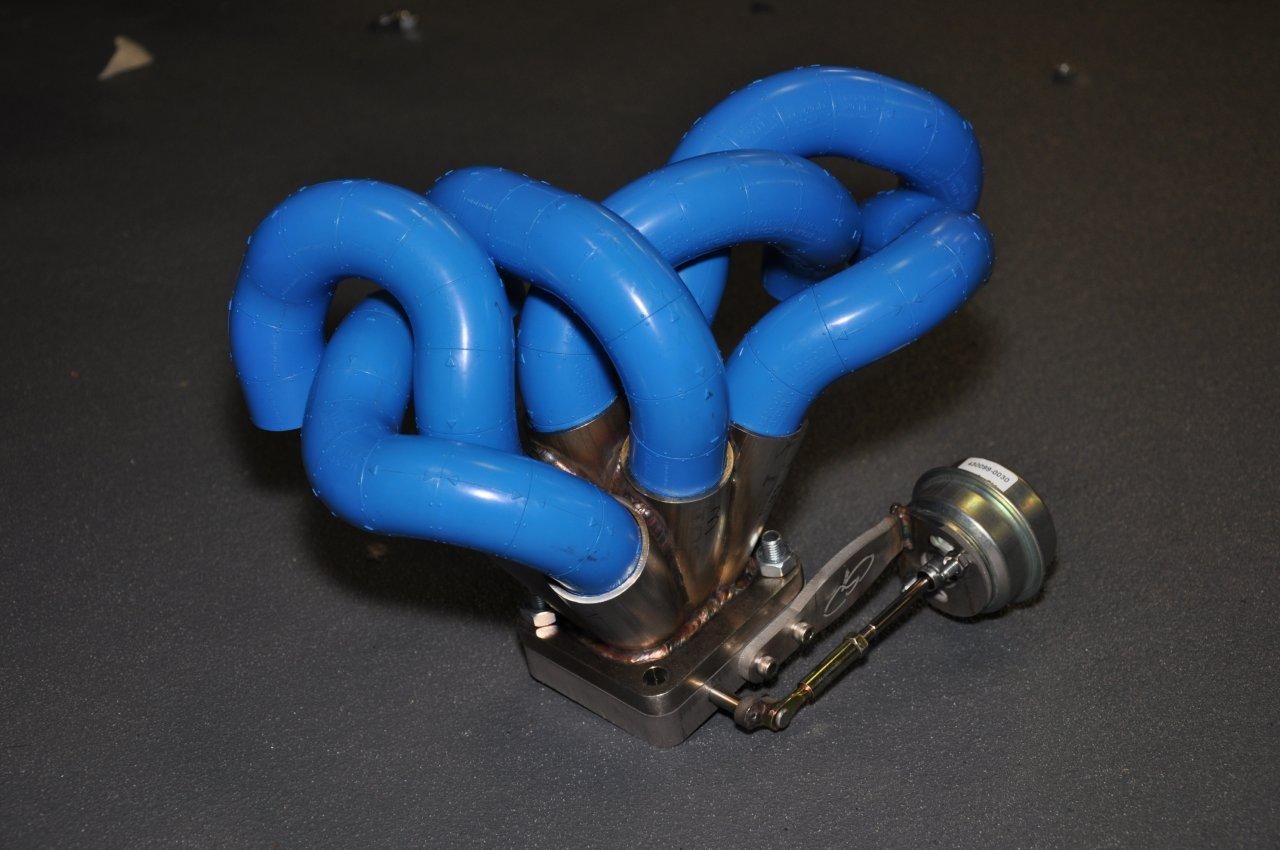 Building an exhaust manifold with plastic blocks GTR Register